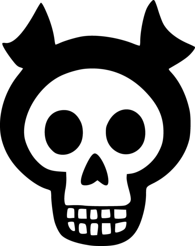 vector illustration of skull icon