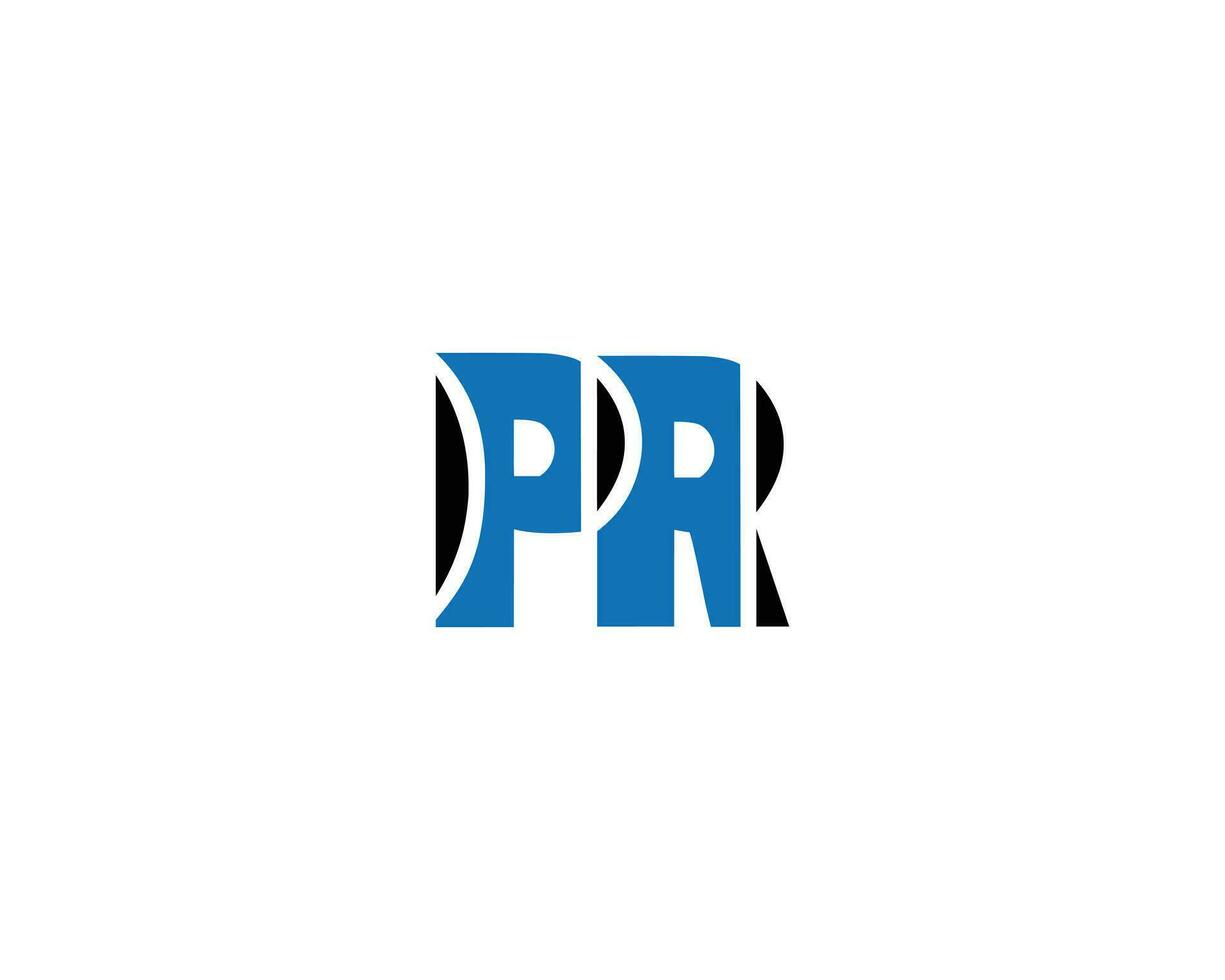 Creative PR Alphabet Letter Logo Icon Design Vector Template.