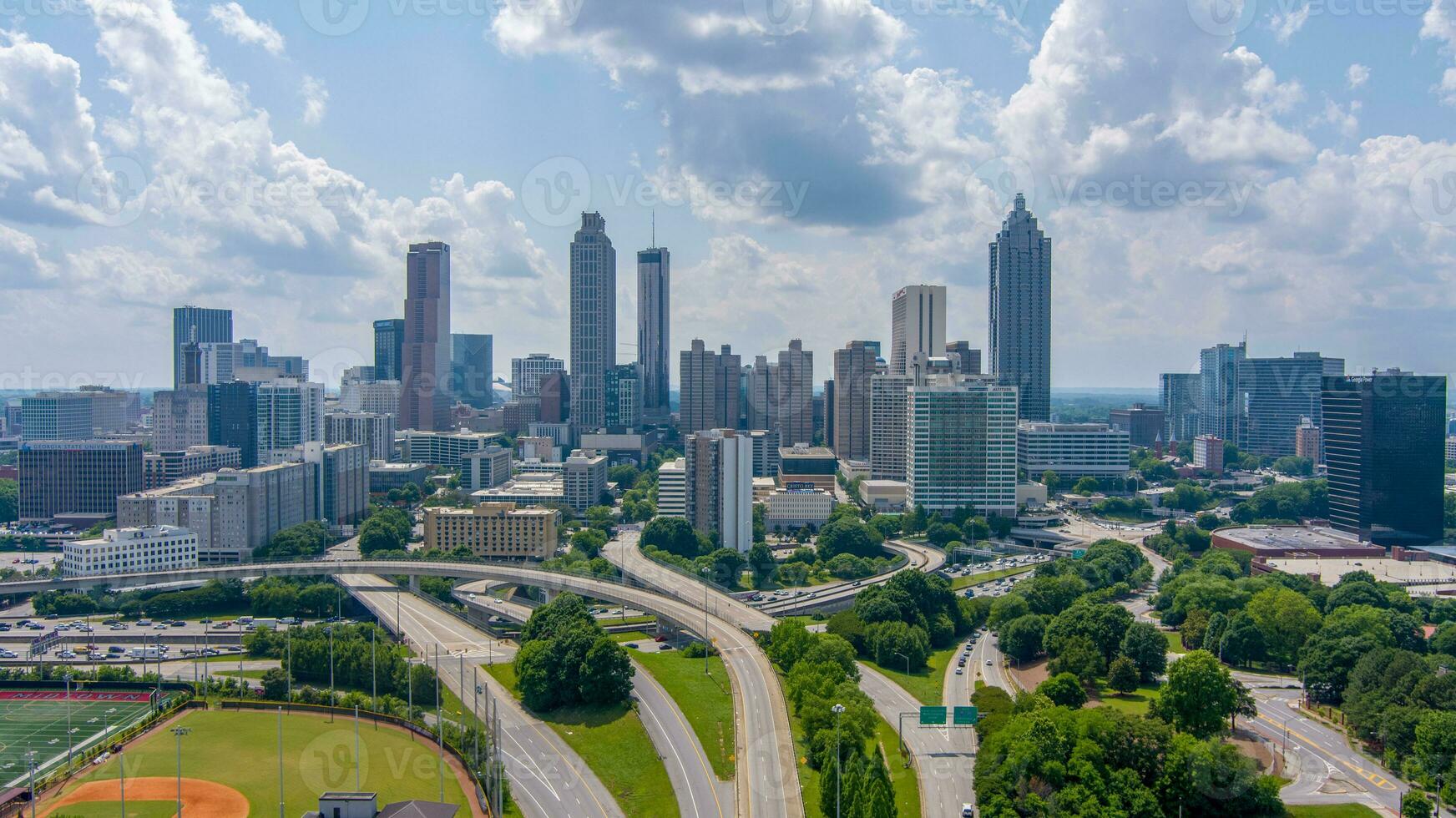 The downtown Atlanta, Georgia skyline photo