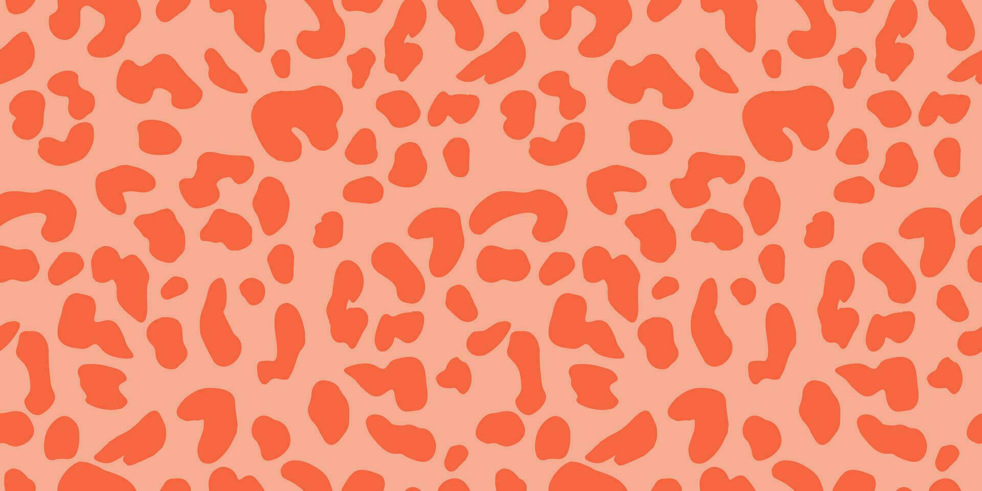 Abstract Leopard Skin Seamless Patterns. Animal print. geometric folklore ornament for textile banner, cover, wallpaper. Vector illustration.