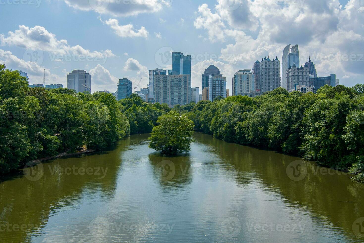 centro de la ciudad atlanta, Georgia horizonte foto