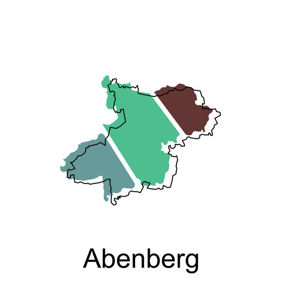 Abenberg map.vector map of the Germany Country. Borders of for your infographic. Vector illustration. design template