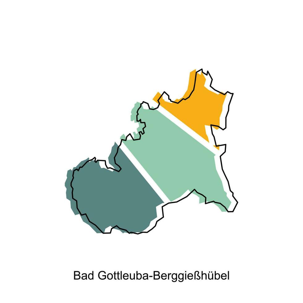 vector map of Bad Gottleuba Berggiebhubel modern outline, High detailed vector  illustration vector Design Template, suitable for your company