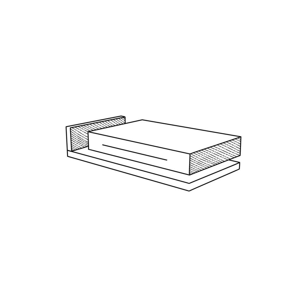 Coffee Table icon furniture design template on white background vector