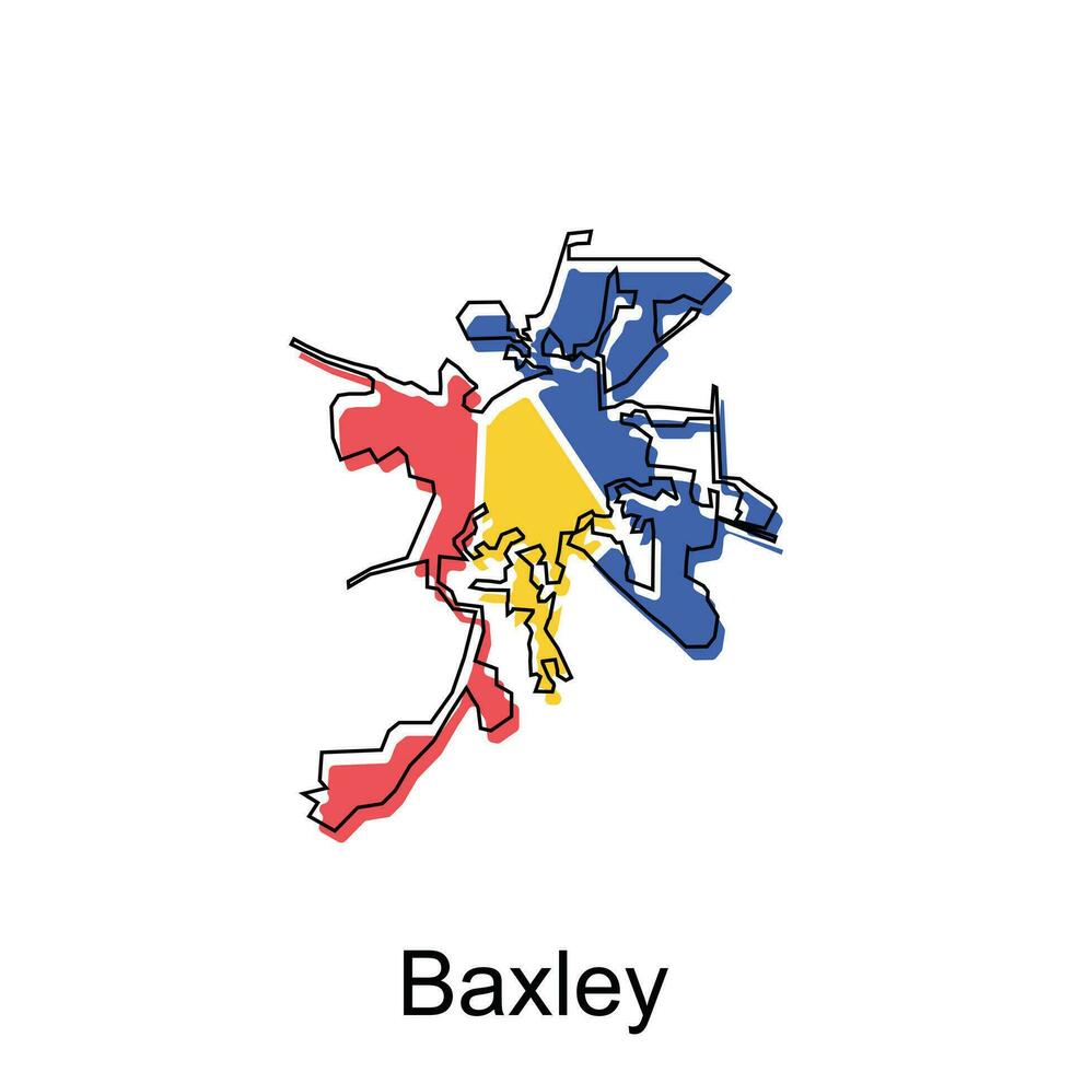 Map of Baxley vector design country of World map country vector illustration template