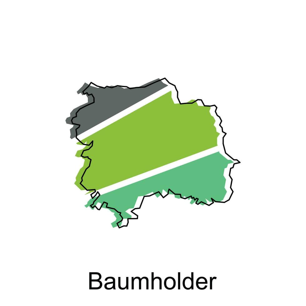 vector map of Baumholder modern outline, High detailed vector  illustration vector Design Template, suitable for your company