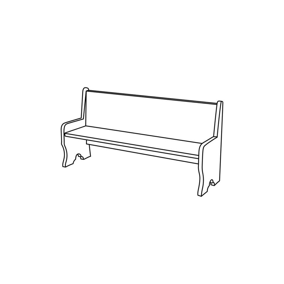 Seat Modern outline style icons. Stroke vector illustration on a white background.