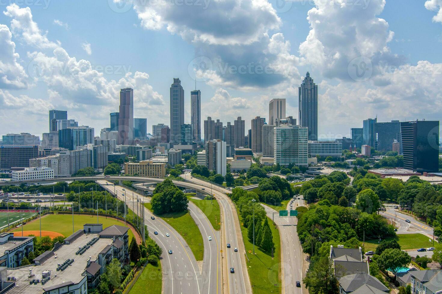 The downtown Atlanta, Georgia skyline photo