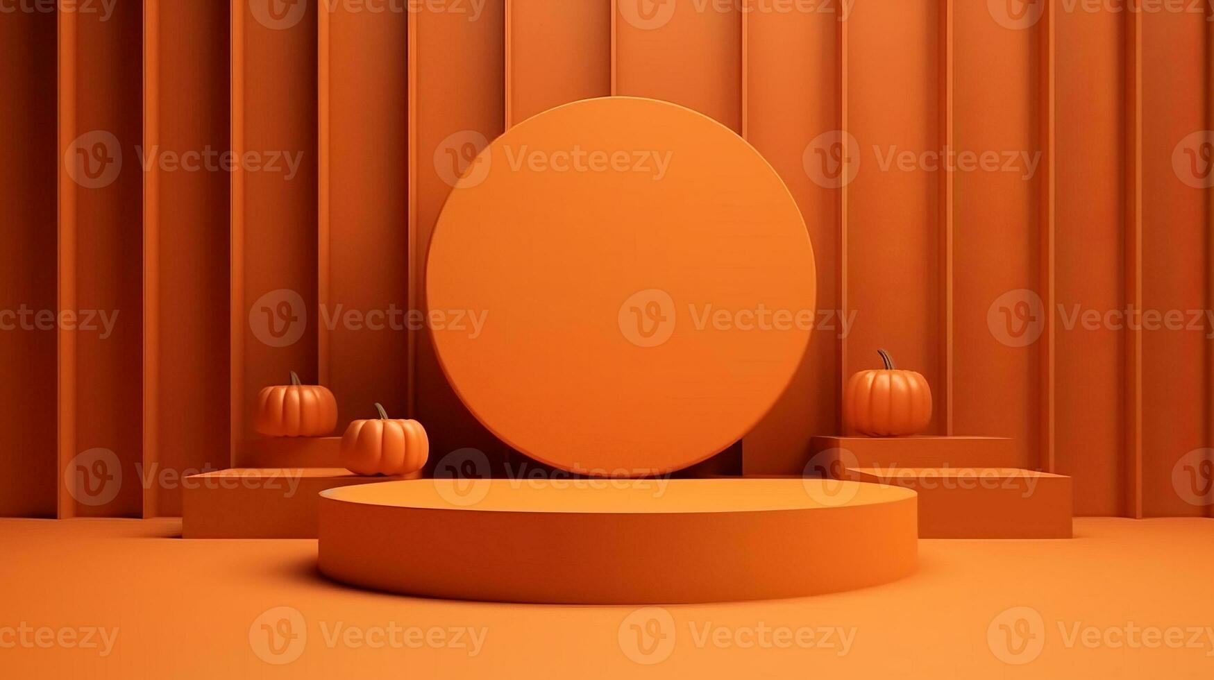 Podium and minimal abstract background for Halloween 31th october photo