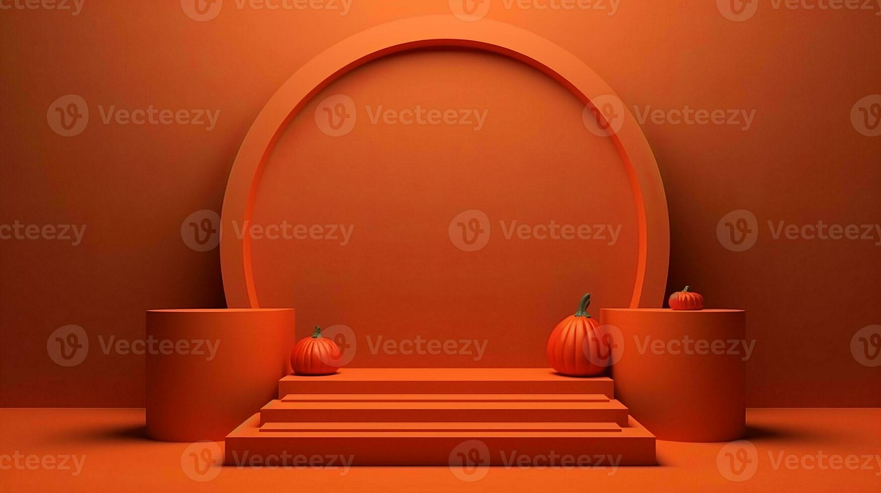 Podium and minimal abstract background for Halloween 31th october photo