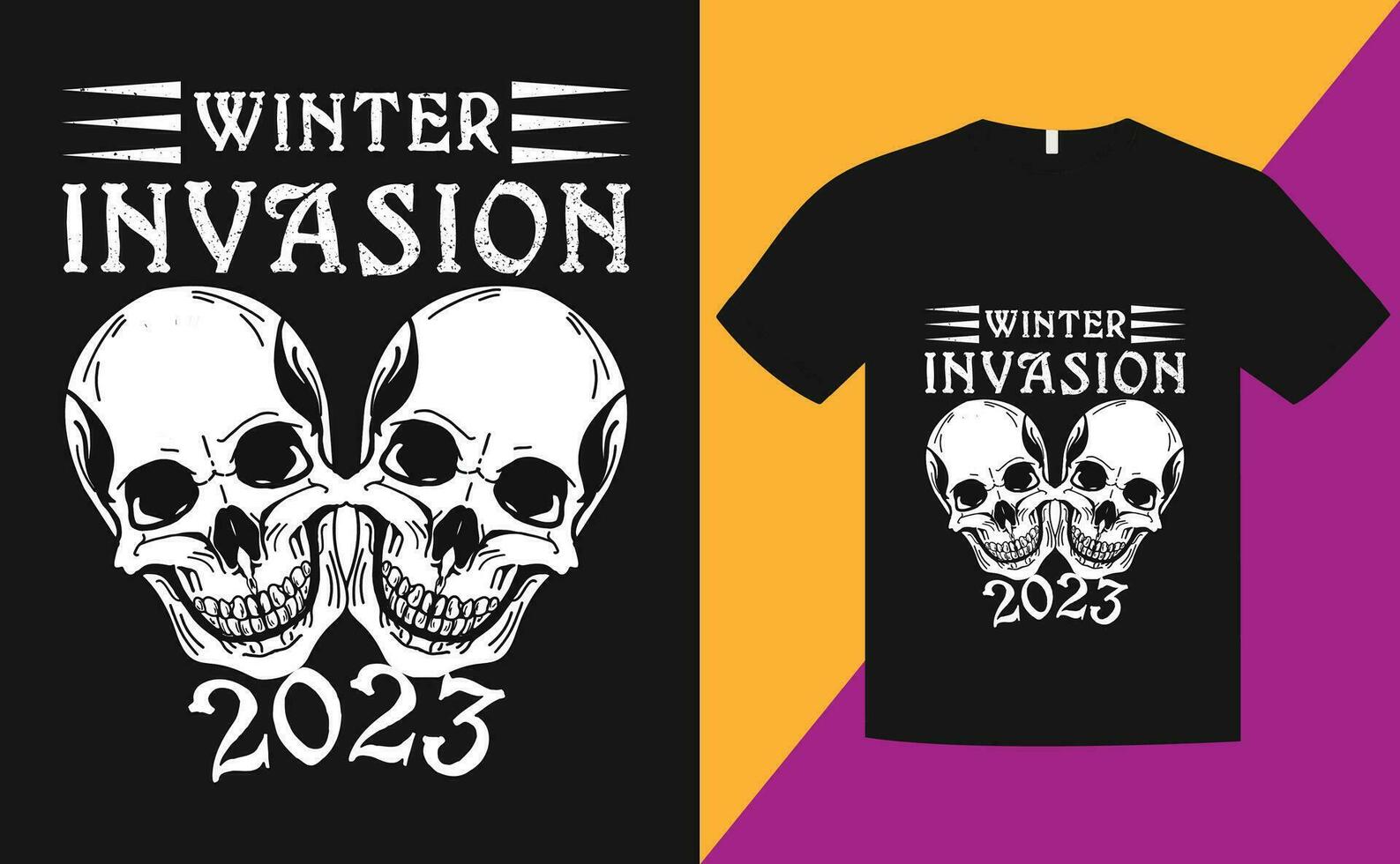 invierno temporada acuarela texto y ilustraciones copo de nieve tipografía t camisa diseño vector