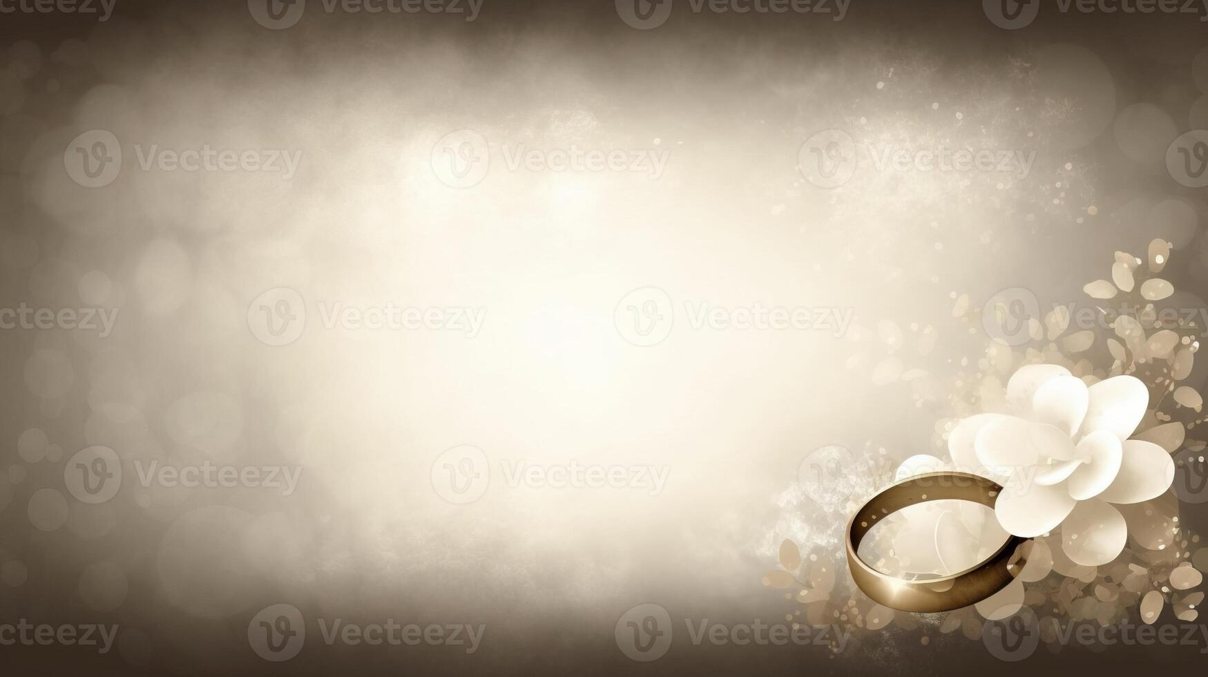 Modern graphic wedding card, classic elegant light template. . photo