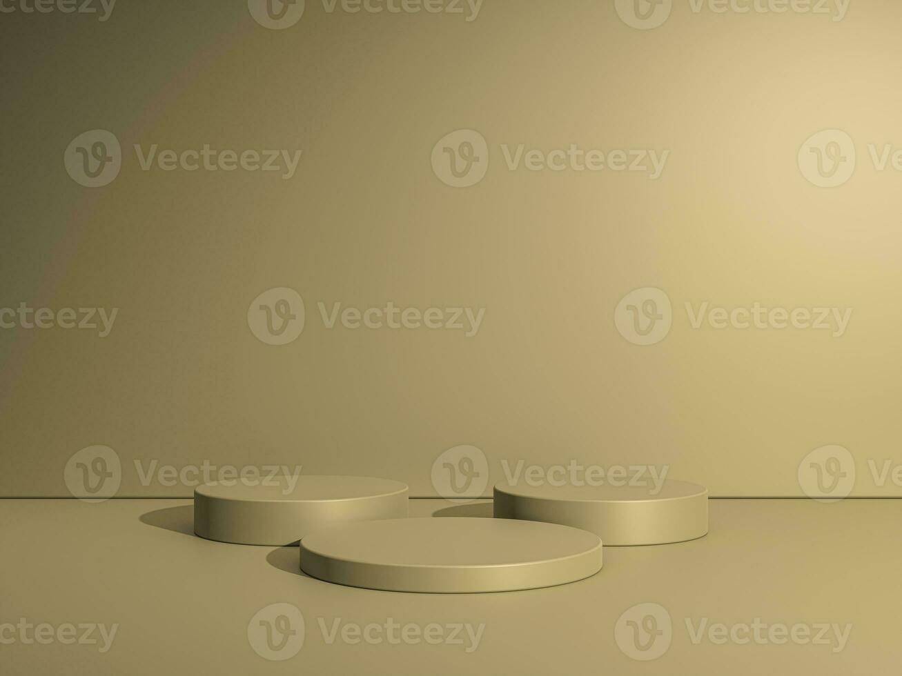 3d display product brown minimal scene with geometric podium platform. cylinder background 3d rendering with podium. stand for cosmetic products. Stage showcase on pedestal 3d brown studio photo