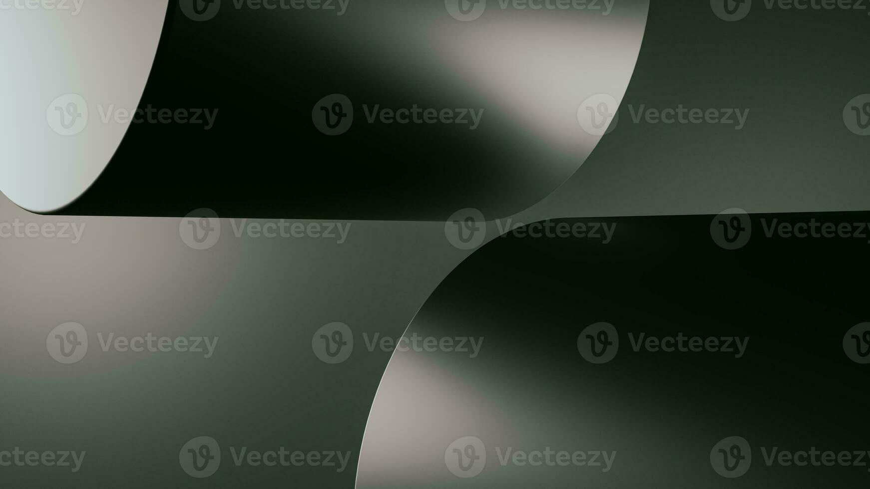 Abstract 3d rendering pf a modern metal cylinder geometric background. Minimalistic metal steel design. photo