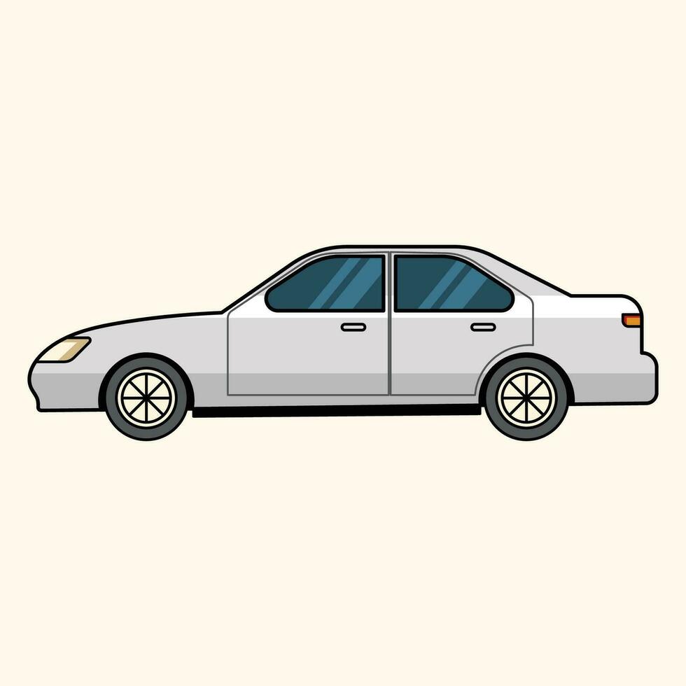 Sedan cartoon car art illustration vector design