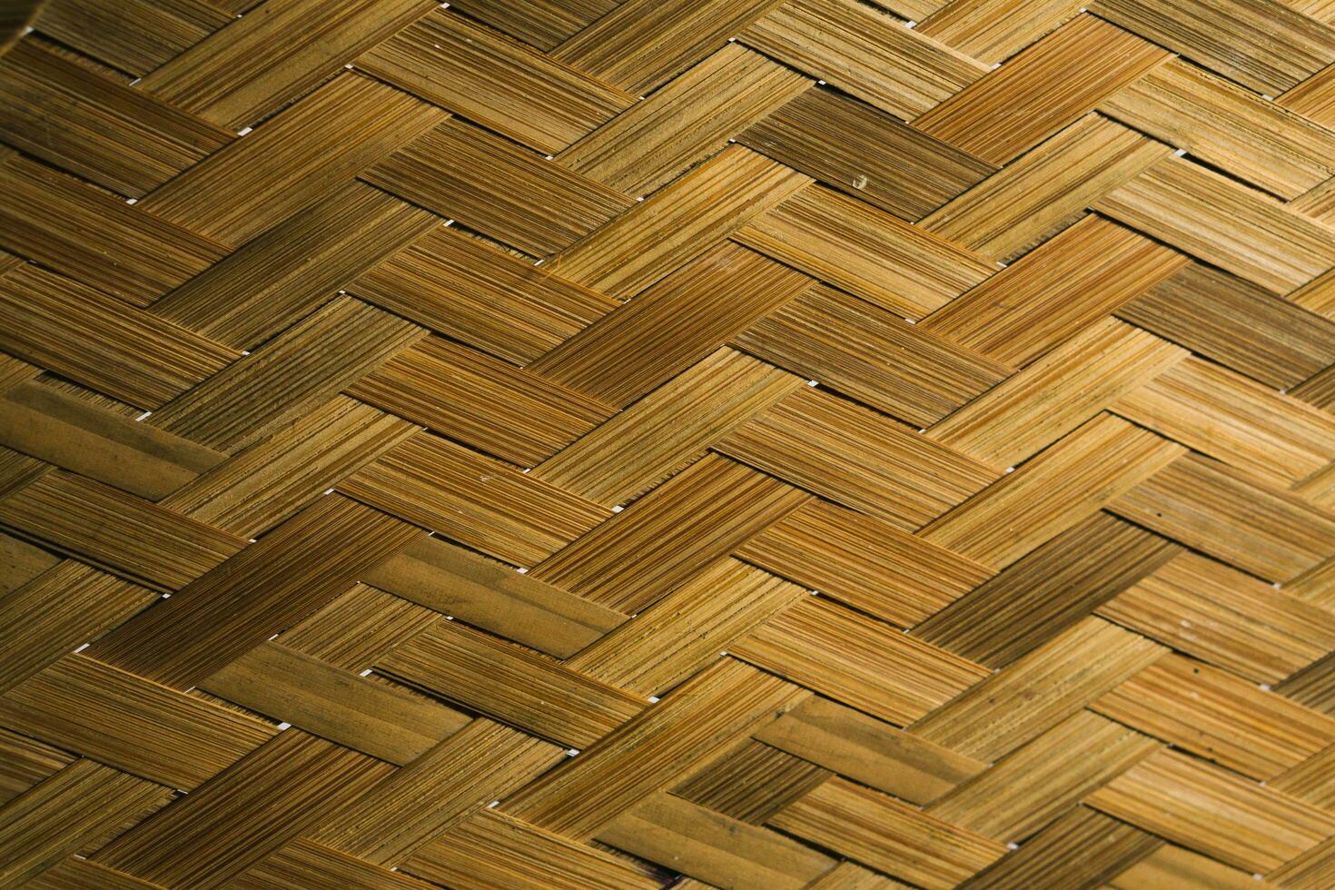 anyaman bamboo texture, Indonesian traditional handcraft. Anyaman is a traditional woven pattern from Java, Indonesia photo