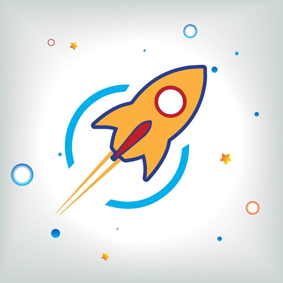 Rocket icons. Space ship launch icon collection. Rocketship launch