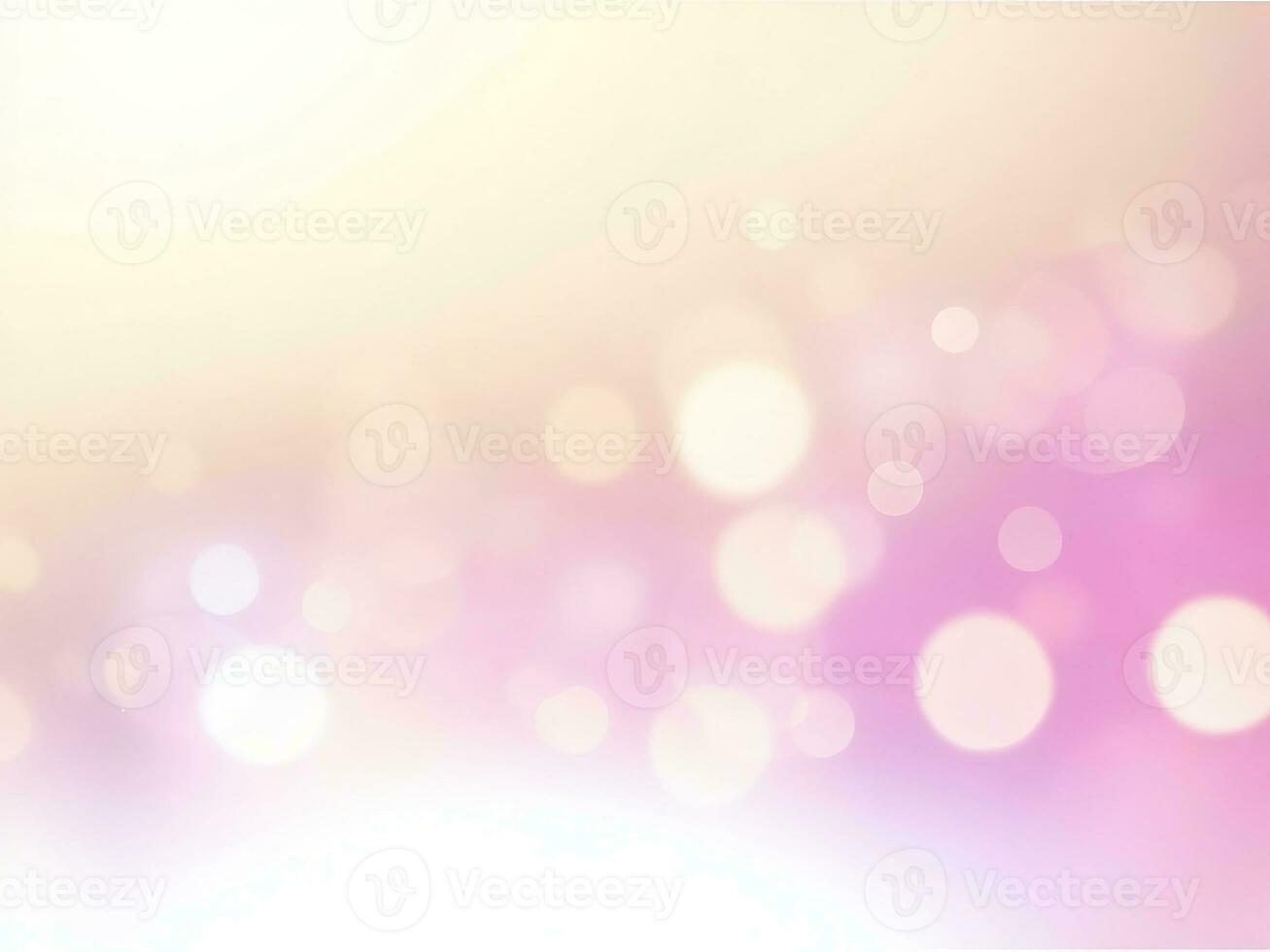 Beautiful white bokeh and golden bokeh with pink background photo