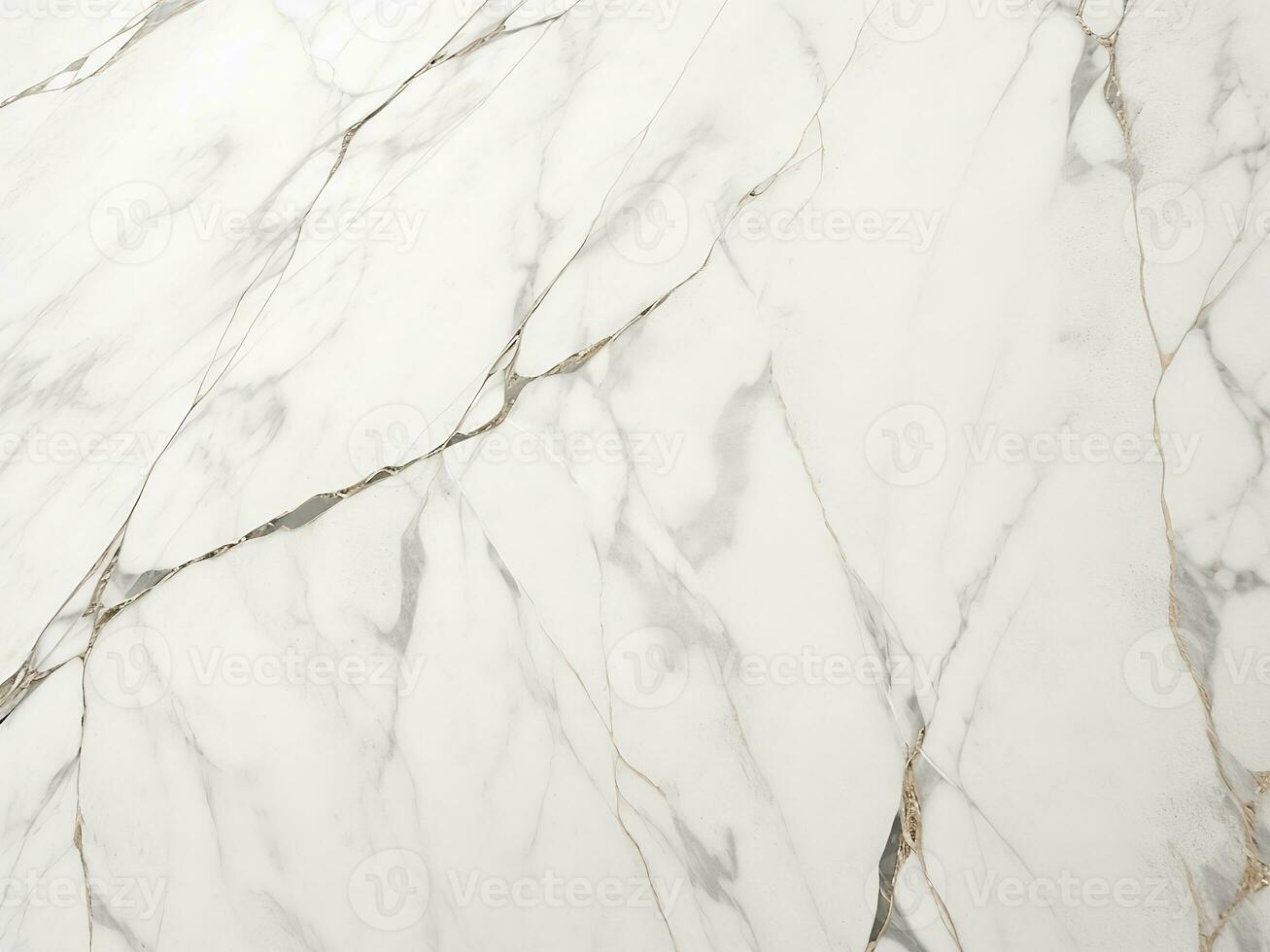 White and gold marble background with golden veins photo