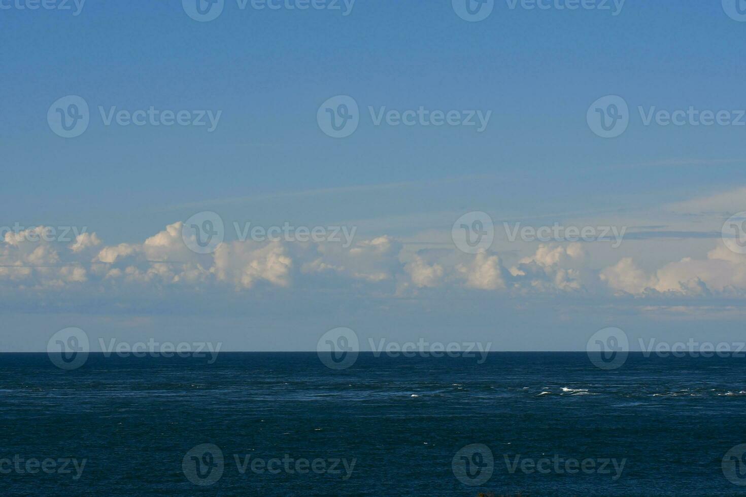 Marine Landscape with clouds, Patagonia, Argentina. photo