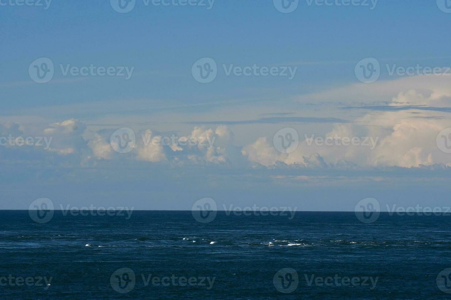 Marine Landscape with clouds, Patagonia, Argentina. photo