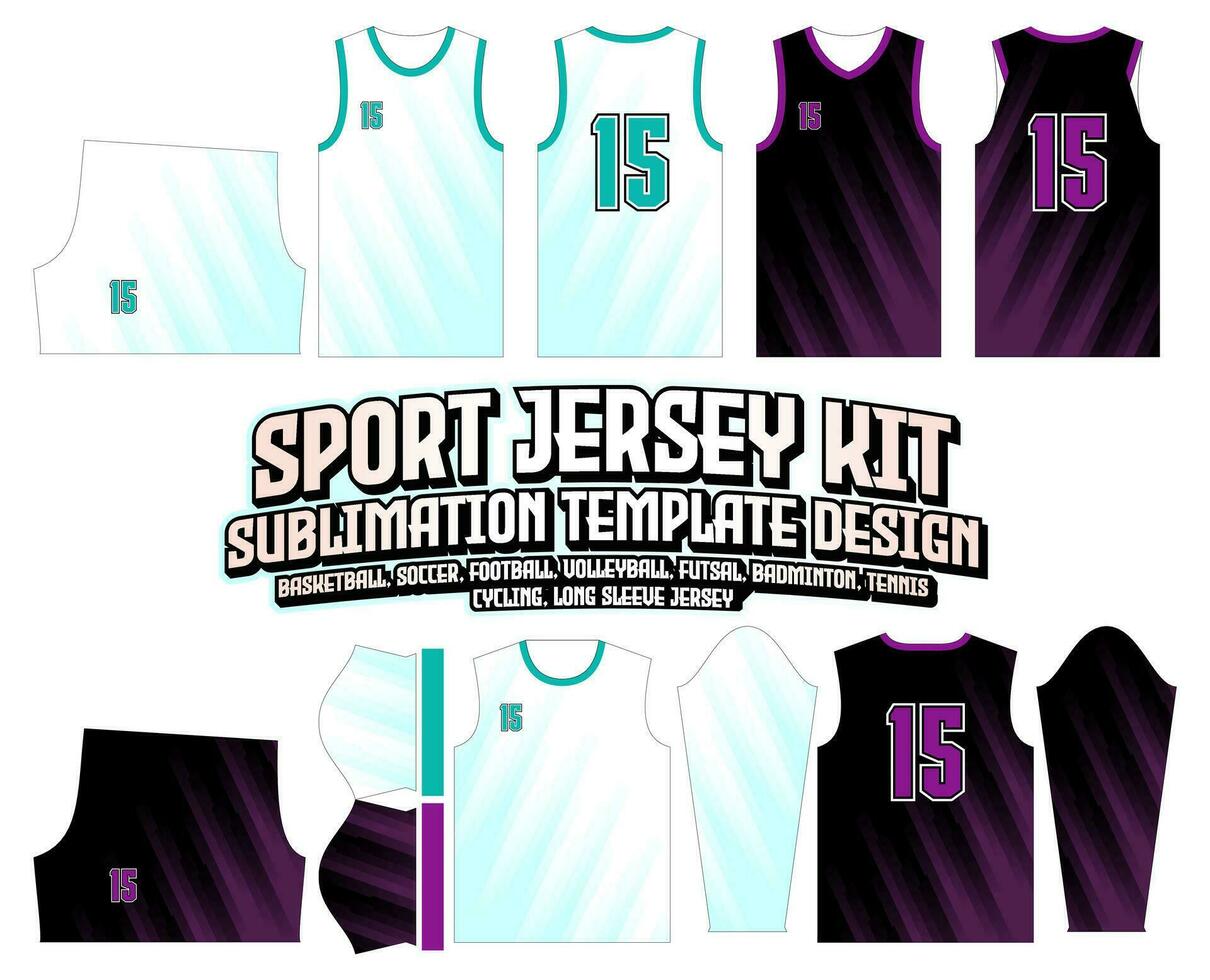 Soft Green and violet Stripes Gradient Jersey Design Sportswear Background vector