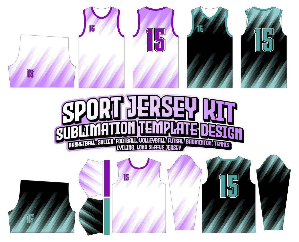 Diagonal Stripes Gradient Jersey Design Sportswear Background vector