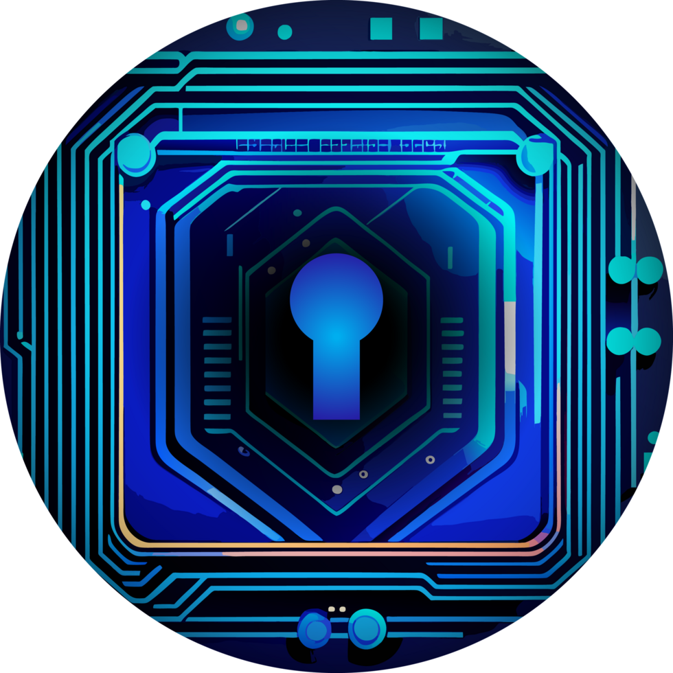 Modern Technology Lock Cybersecurity Crop-out Icon png