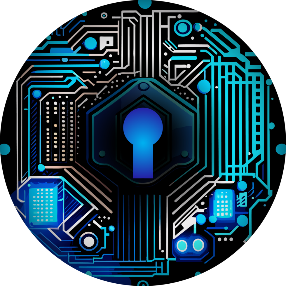 Modern Technology Lock Cybersecurity Crop-out Icon png