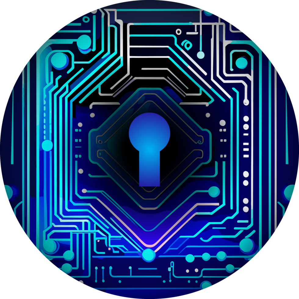 Modern Technology Lock Cybersecurity Crop-out Icon png
