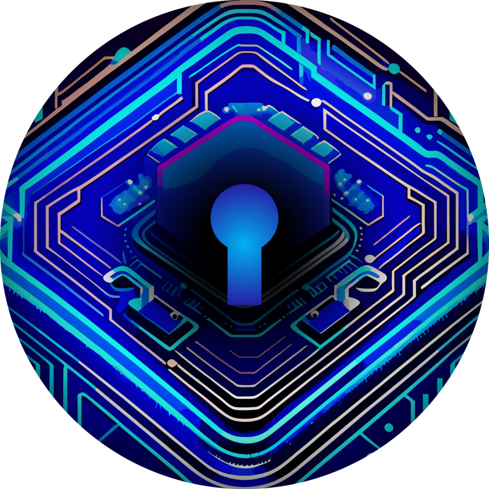 Modern Technology Lock Cybersecurity Crop-out Icon png