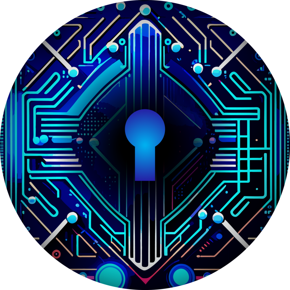 Modern Technology Lock Cybersecurity Crop-out Icon png