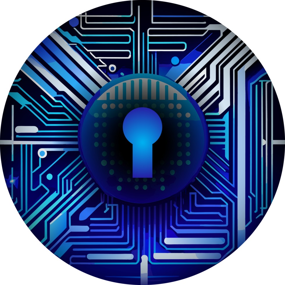 Modern Technology Lock Cybersecurity Crop-out Icon png