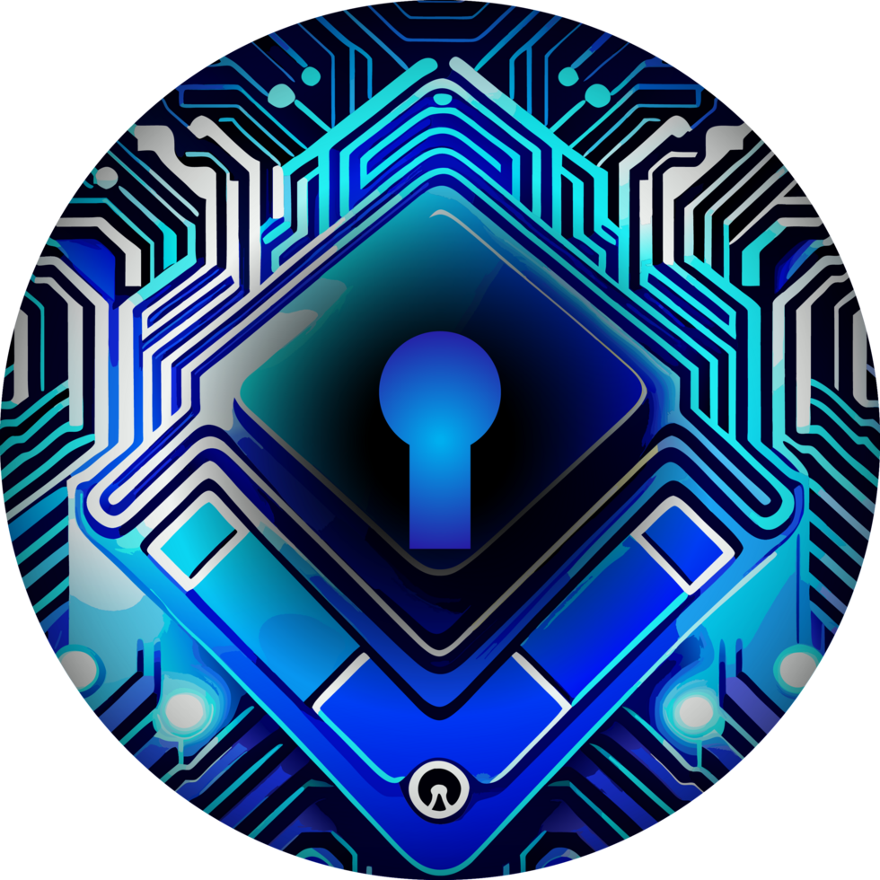 Modern Technology Lock Cybersecurity Crop-out Icon png