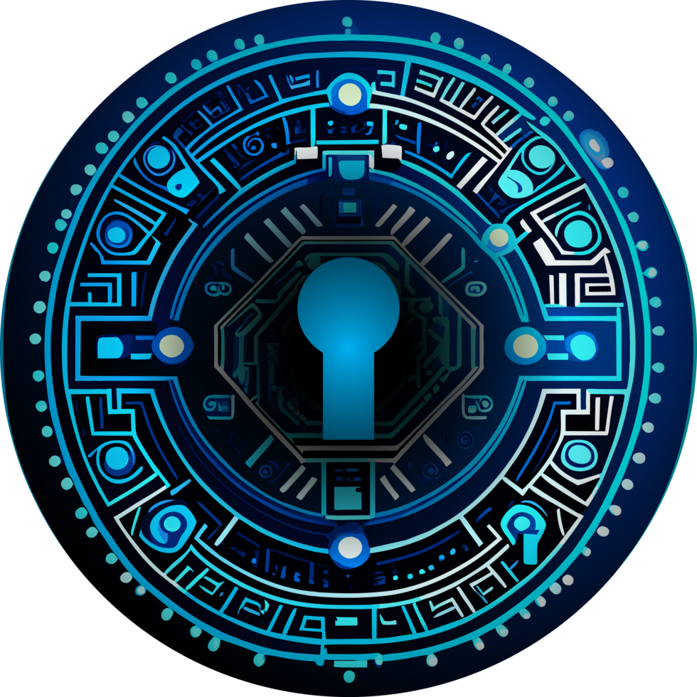 Modern Technology Lock Cybersecurity Crop-out Icon png