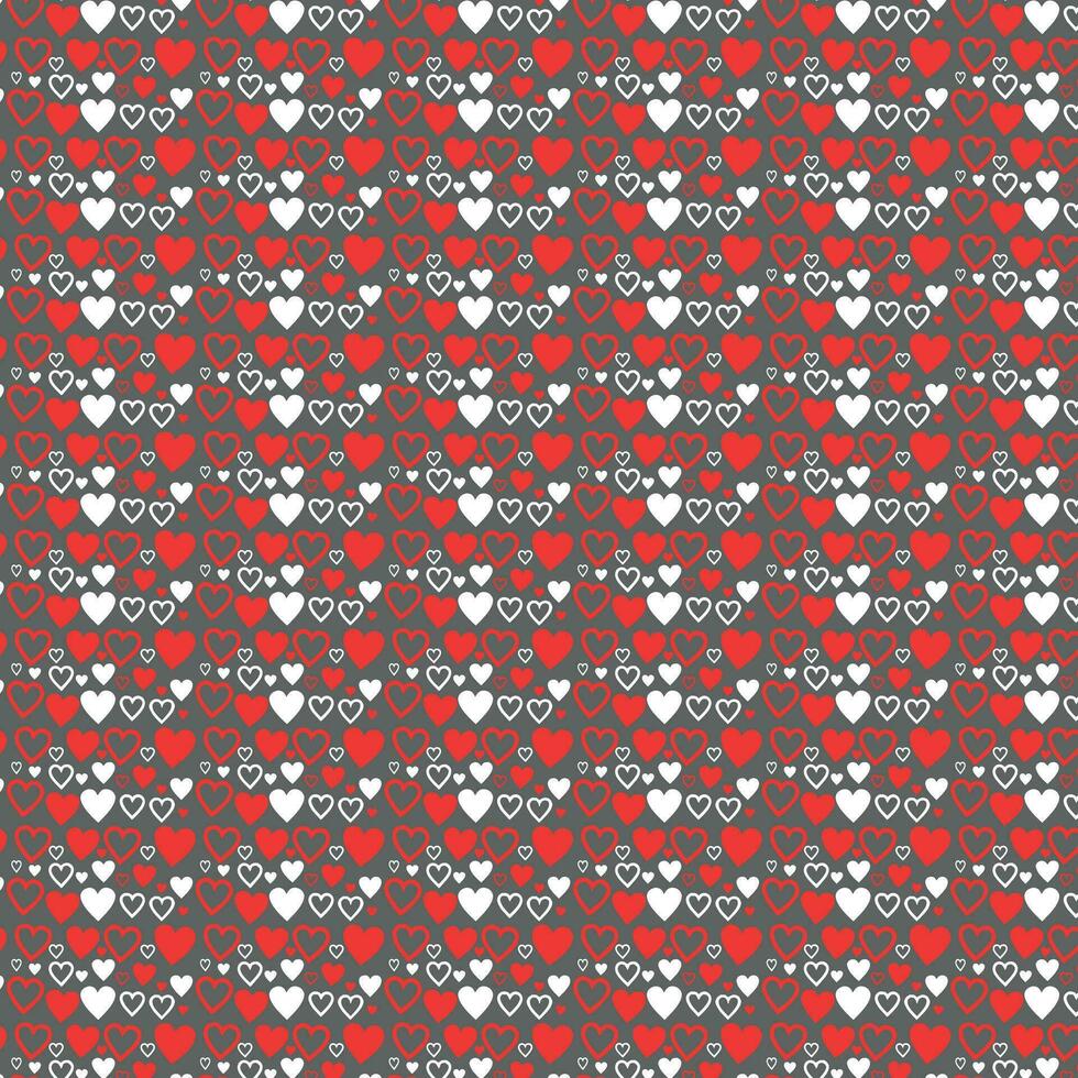 heart pattern and background vector illustration