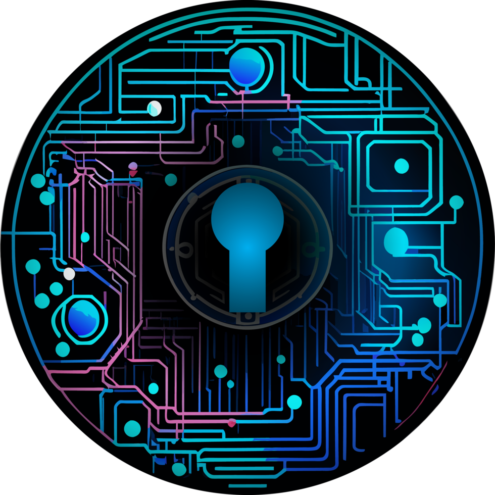 Modern Technology Lock Cybersecurity Crop-out Icon png