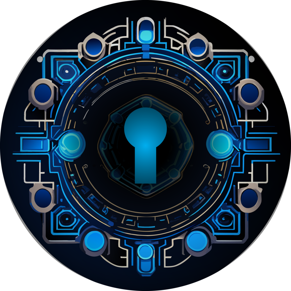 Modern Technology Lock Cybersecurity Crop-out Icon png