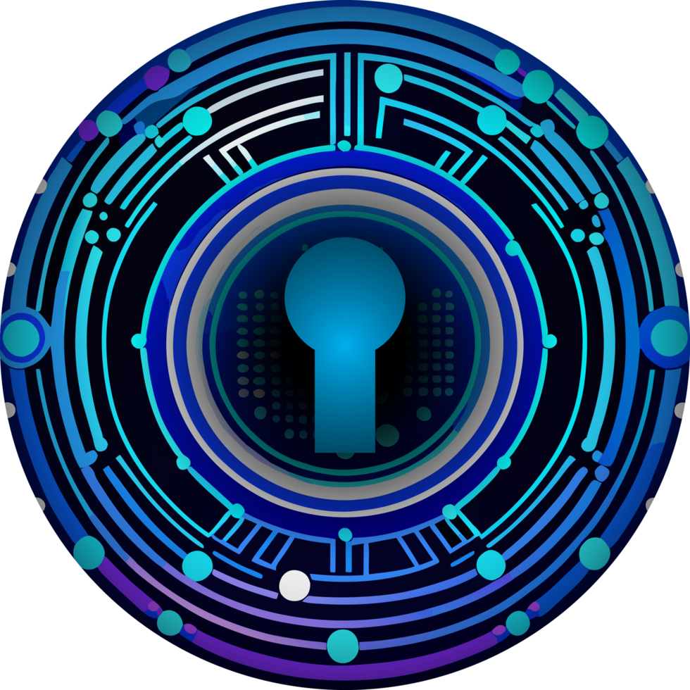 Modern Technology Lock Cybersecurity Crop-out Icon png