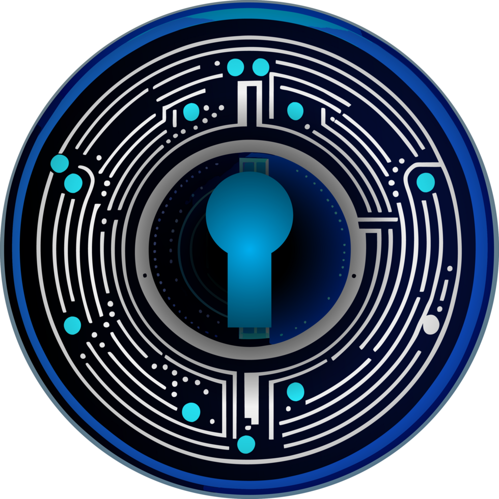 Modern Technology Lock Cybersecurity Crop-out Icon png