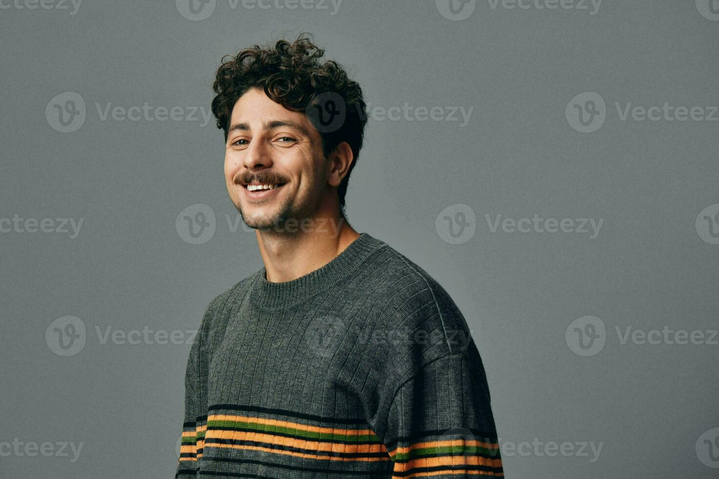Face man portrait smile fashion hipster photo