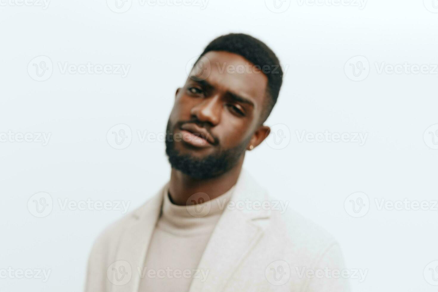 man guy background expression african jacket black portrait african fashion posing american american photo