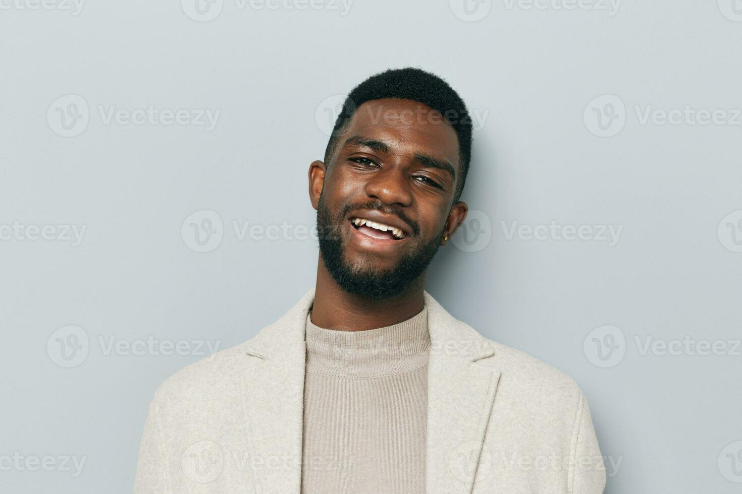 smiling man smile happy african african young black american emotion portrait confident photo