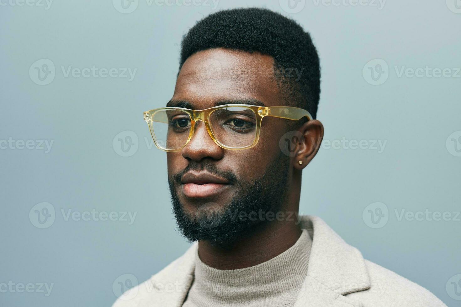 man american black african style american portrait fashion jacket