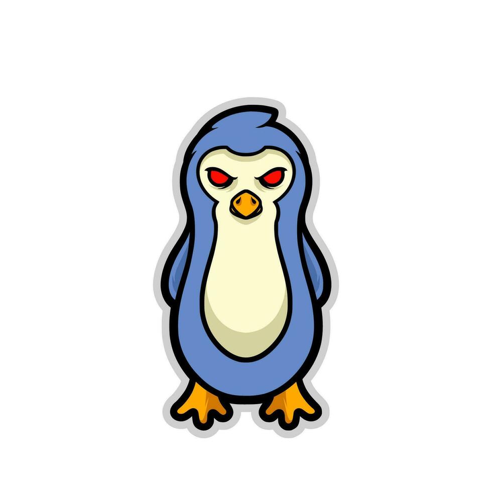 Penguin mascot cartoon vector