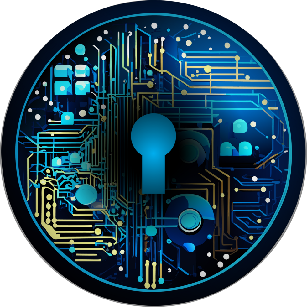 Modern Technology Lock Cybersecurity Crop-out Icon png