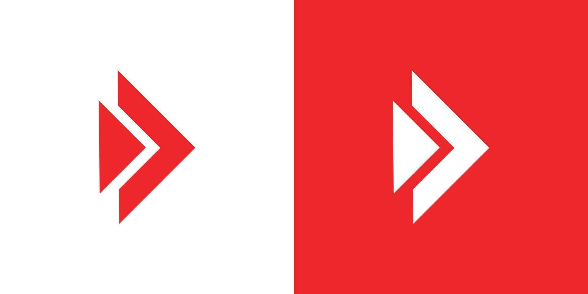 Business Arrow growth red Logo design vector template