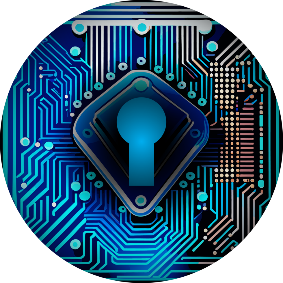 Modern Technology Lock Cybersecurity Crop-out Icon png