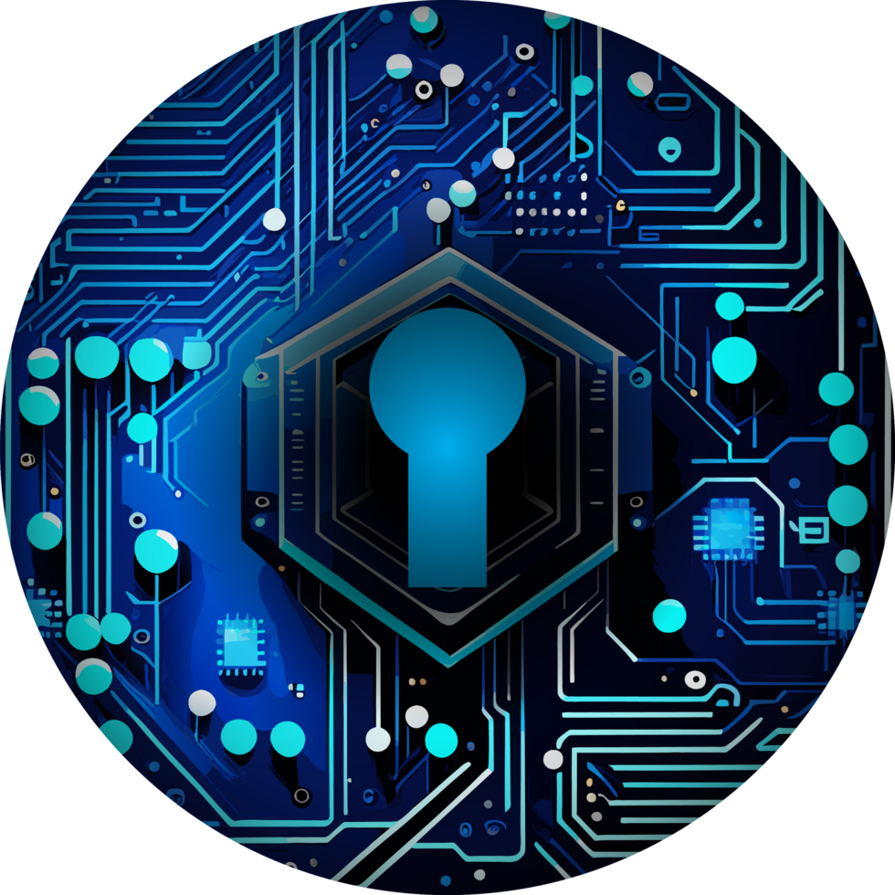 Modern Technology Lock Cybersecurity Crop-out Icon png