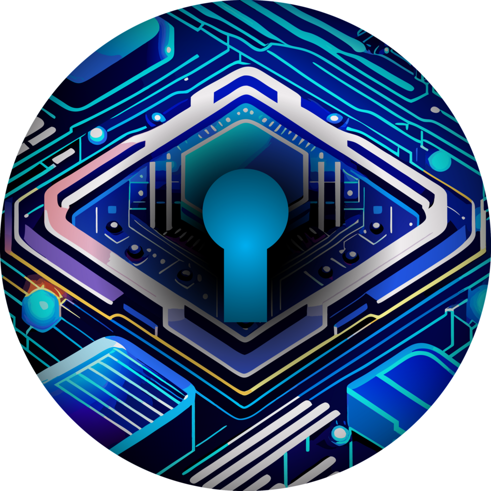 Modern Technology Lock Cybersecurity Crop-out Icon png